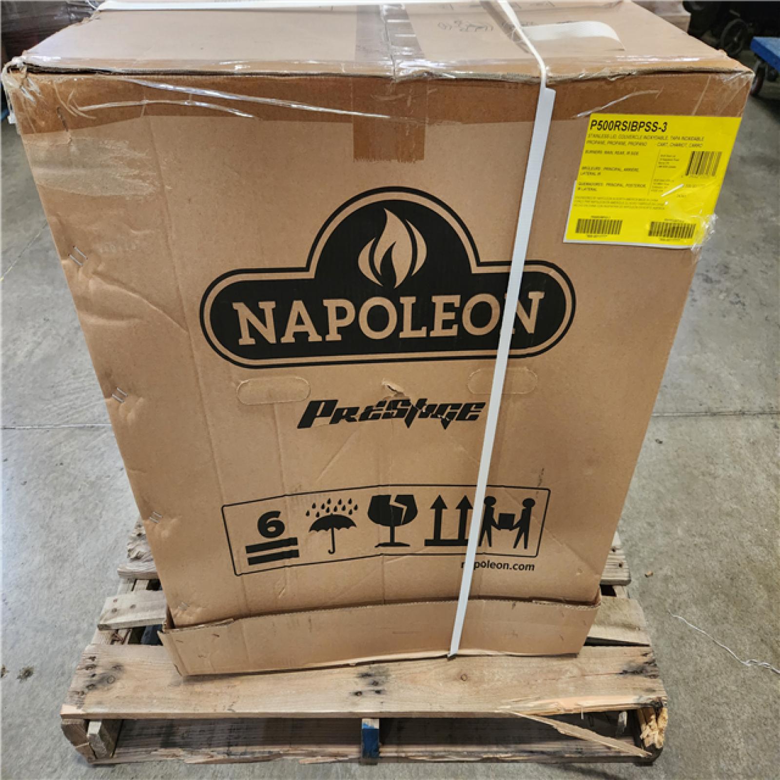 Phoenix NEW NAPOLEON Prestige 500 4-Burner Propane Gas Grill in Stainless Steel with Infrared Side and Rear Burners and Rotisserie Kit (SEALED)