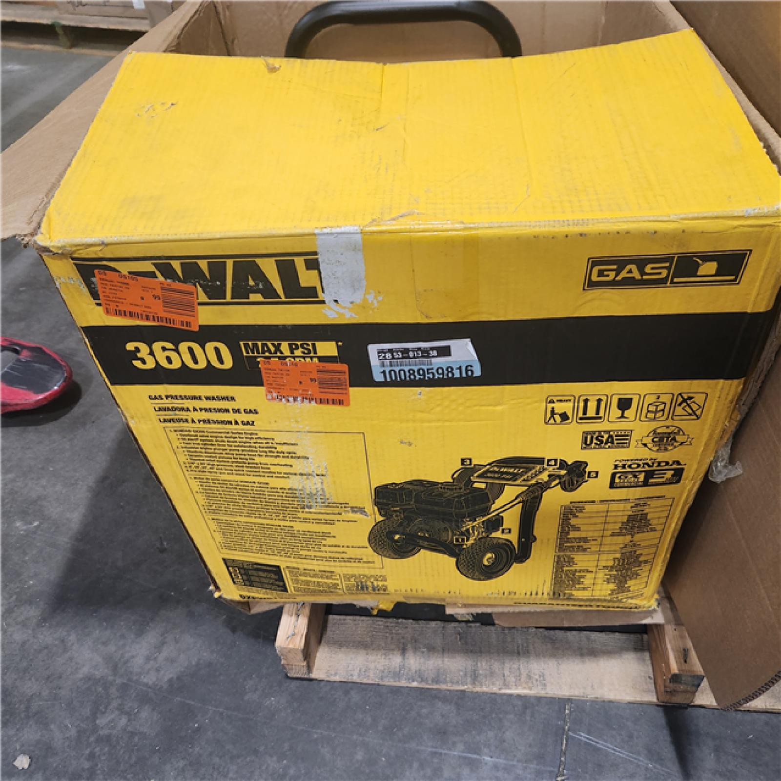 Dallas Location - As-Is DEWALT DXPW61299 3600 PSI  2.5 GPM Gas Pressure Washer