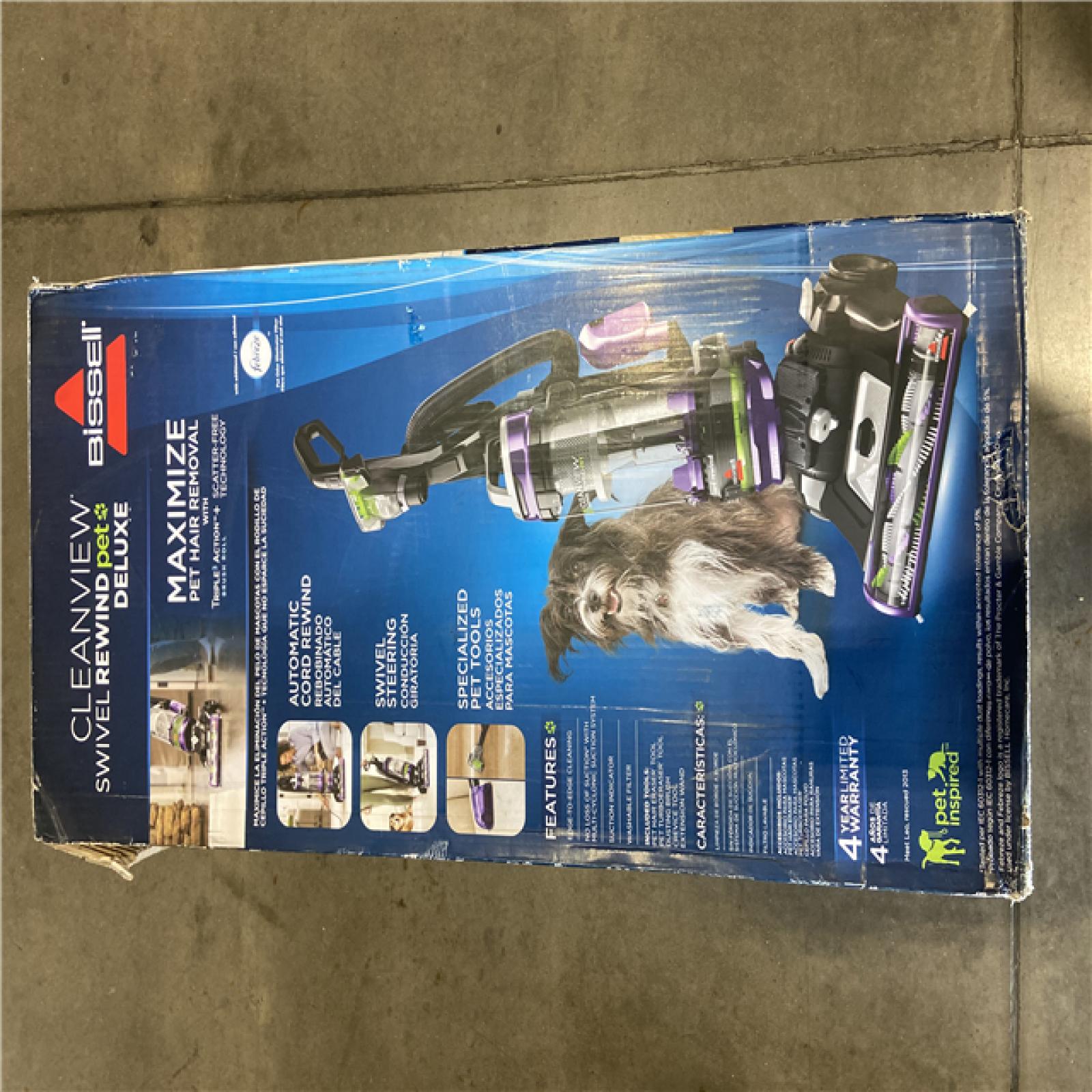 NEW!- BISSELL CleanView Swivel Rewind Bagless Pet Upright Vacuum Cleaner