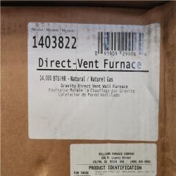 Phoenix NEW Williams Direct-Vent Gravity Wall Heater 14 000 BTUH  65% AFUE  Natural Gas Furnace