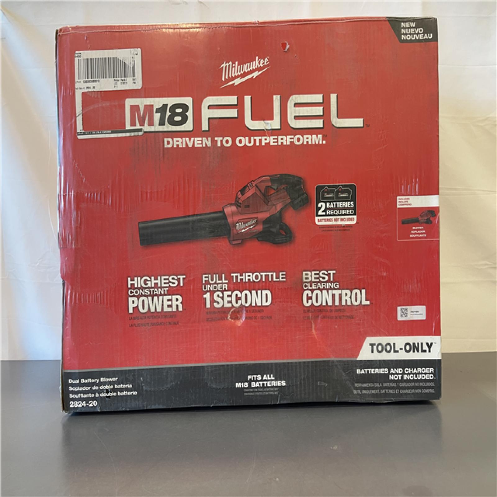 NEW! - Milwaukee M18 FUEL Dual Battery 145 Mph 600 CFM 18 V Battery Handheld Blower Tool Only