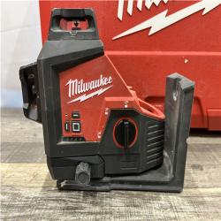 AS-IS Milwaukee 12-Volt Lithium-Ion Cordless Green 250 ft. 3-Plane Laser Level Kit