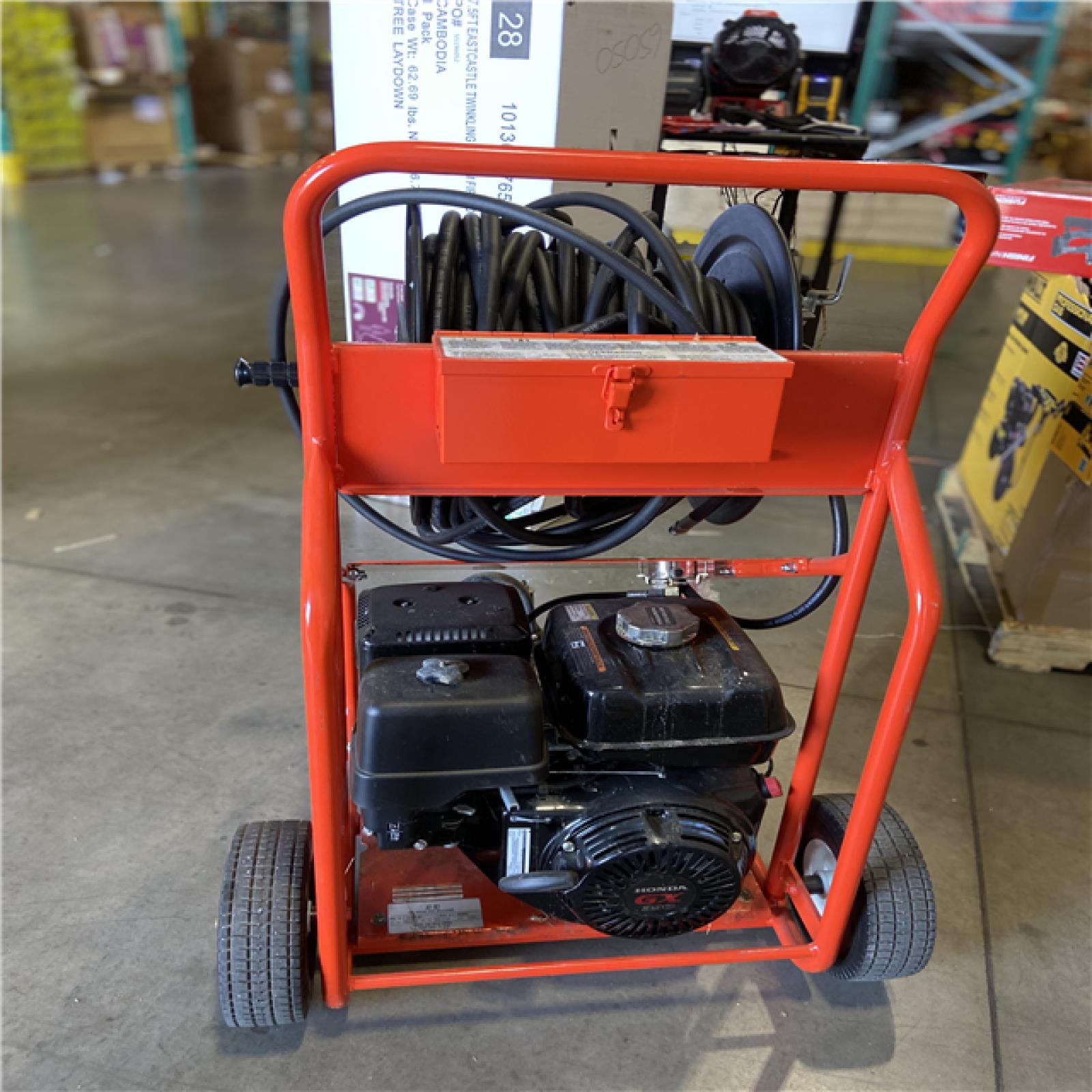 DALLAS LOCATIONS - JM-2900 Gas Jetter w/ 3/8 x 200' Hose and (3/8) JN-50 Nozzle Set  CM-300 Cart Reel