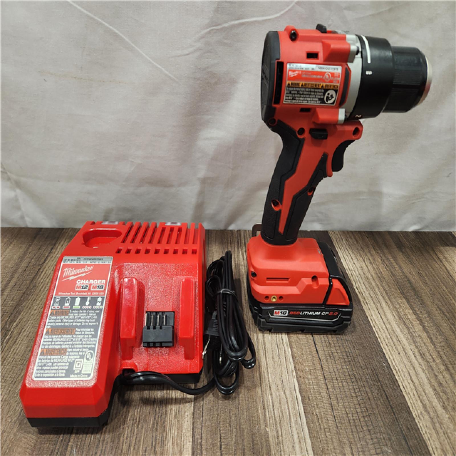 AS-IS- Milwaukee M18 Compact Next Gen 1/2 in. Brushless Cordless Drill/Driver Kit (Battery & Charger)