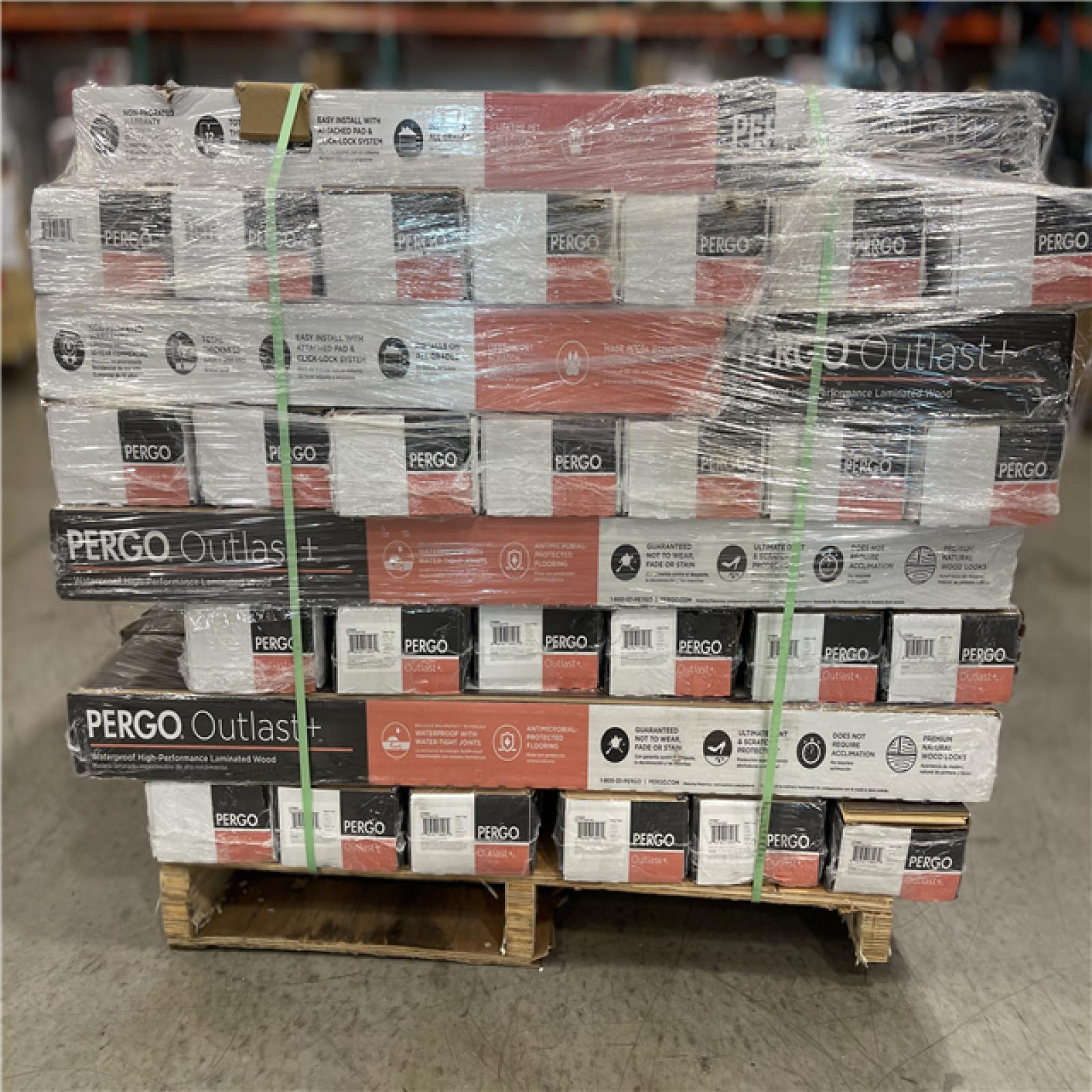 DALLAS LOCATION- Pergo Outlast+ Java Scraped Oak 12 mm T x 6.1 in. W Waterproof Laminate Wood Flooring PALLET (52 CASES)