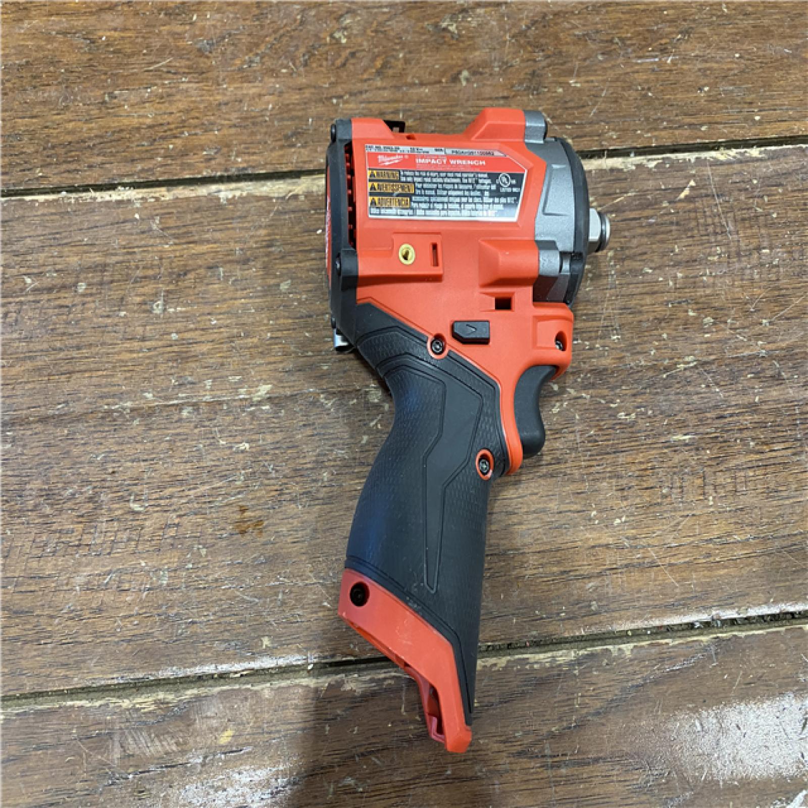 AS-IS Milwaukee M12 FUEL 12V Lithium-Ion Brushless Cordless Stubby 1/2 in. Impact Wrench (Tool-Only)