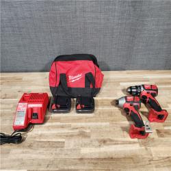 HOUSTON LOCATION - AS-IS Milwaukee 18V Lithium-Ion Cordless Drill Driver/Impact Driver Combo Kit