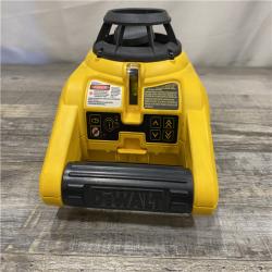 AS-IS DEWALT 150 ft. Red Self-Leveling Rotary Laser Level With Accessories