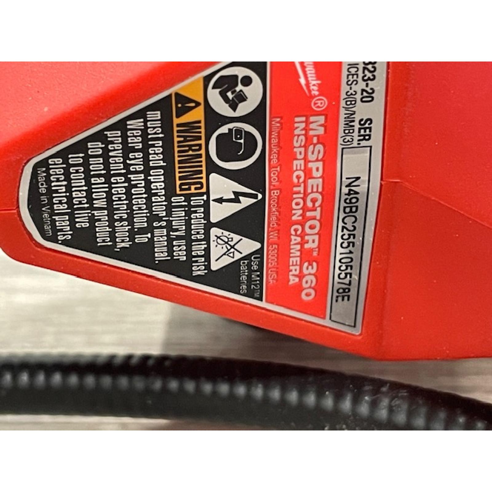 AS-IS Milwaukee 12V Lithium-Ion Cordless M-SPECTOR 360-Degree 4 ft. Inspection Camera Kit