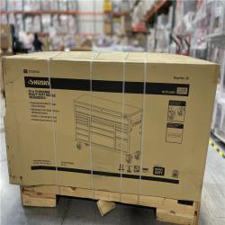 DALLAS LOCATION - Husky Heavy Duty 61 in. W x 23 in. D 15-Drawer Matte Gray Mobile Workbench Cabinet with Solid Wood Top