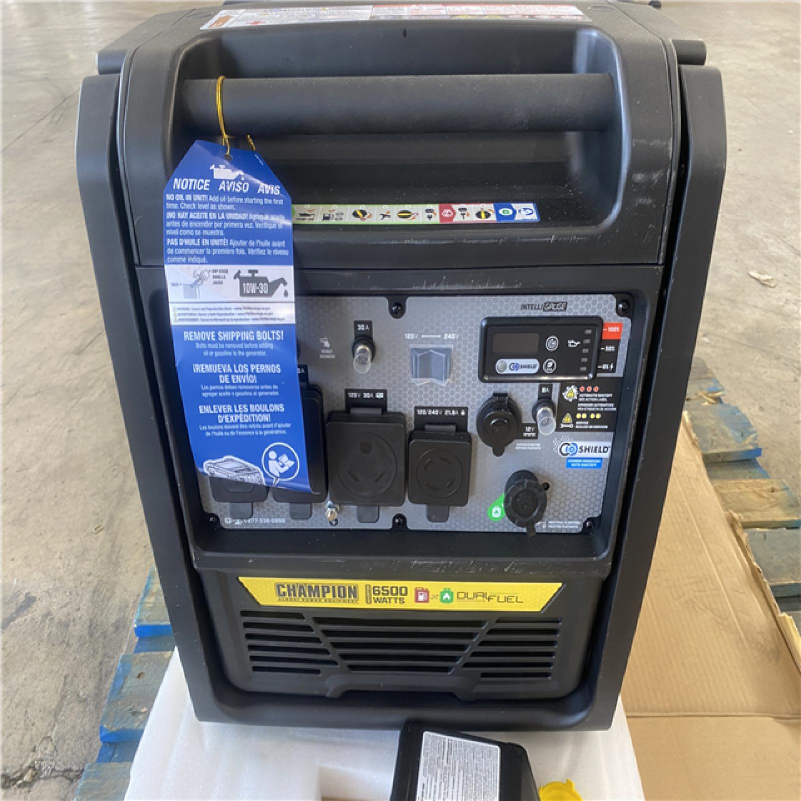 Houston Location - AS-IS Champion Dual Fuel Generator 6500 Watts