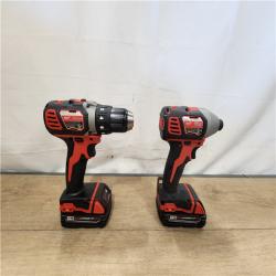 AS-IS- Milwaukee  18V Lithium-Ion Cordless Drill Driver/Impact Driver Combo Kit