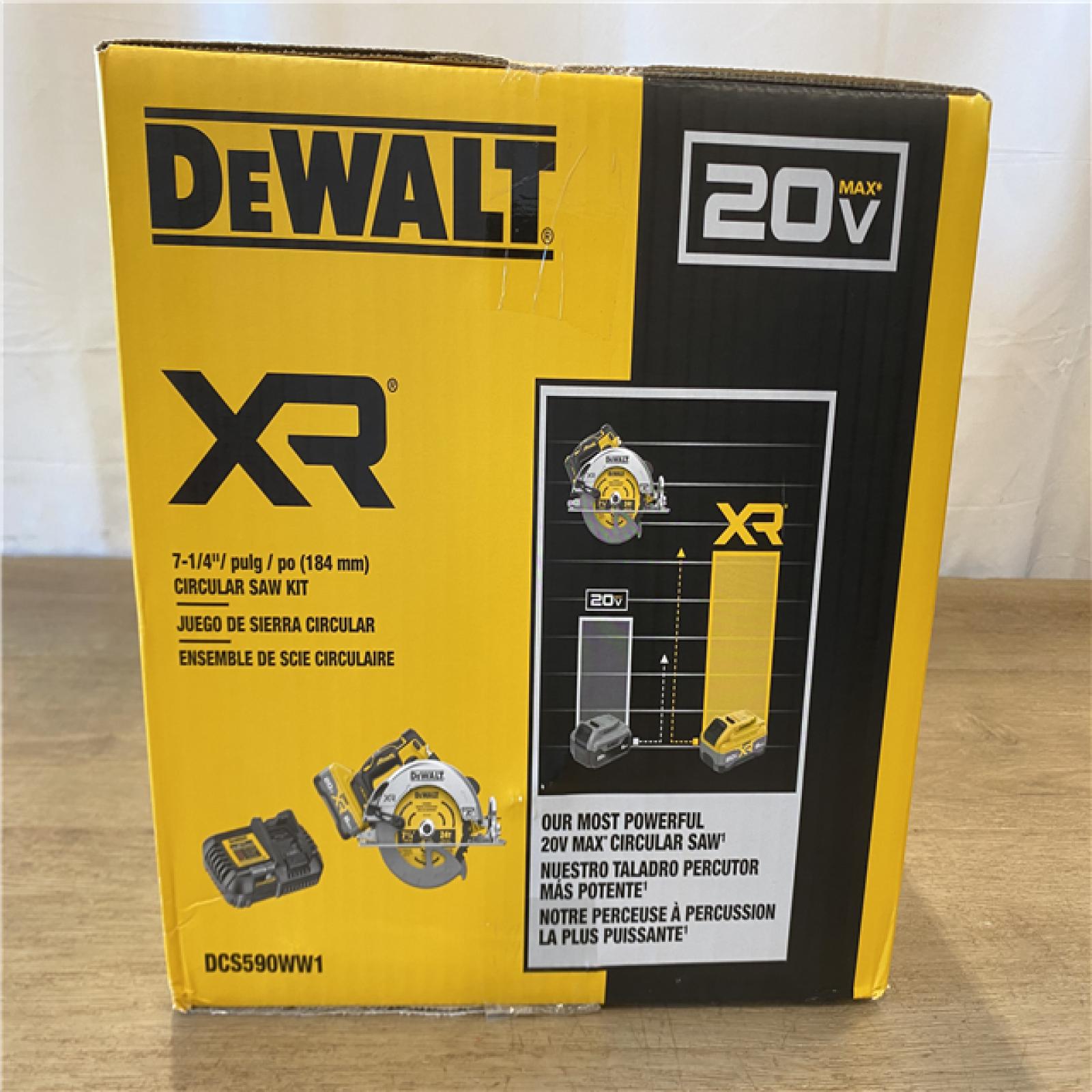 NEW! DEWALT 20V MAX Lithium-Ion 7-1/4 in. Cordless Circular Saw Kit