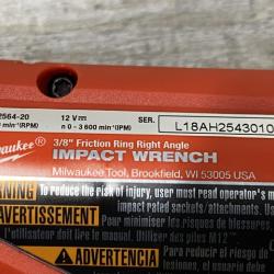 AS-IS Milwaukee FUEL 12V Lithium-Ion Brushless Cordless 3/8 in. Right Angle Impact Wrench (Tool-Only)