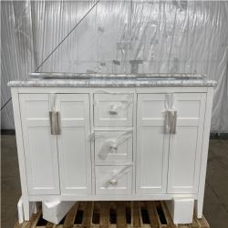 Houston Location - AS-IS home improvement pallet STURGESS 61 IN. W X 22 IN. VANITY MARBLE TOP