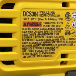 AS-IS DEWALT 20-Volt XR Cordless Reciprocating Saw (Tool Only)