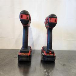 AS-IS- Milwaukee 18V Lithium-Ion Cordless Drill Driver/Impact Driver Combo Kit