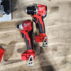 HOUSTON LOCATION - AS-IS MILWAUKEE 4 TOOL COMBO KIT W/ (2) BATTERY & CHARGER