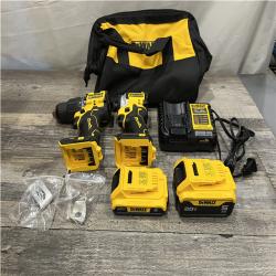 AS-IS DEWALT ATOMIC 20V MAX Lithium-Ion Cordless 2-Tool Combo Kit