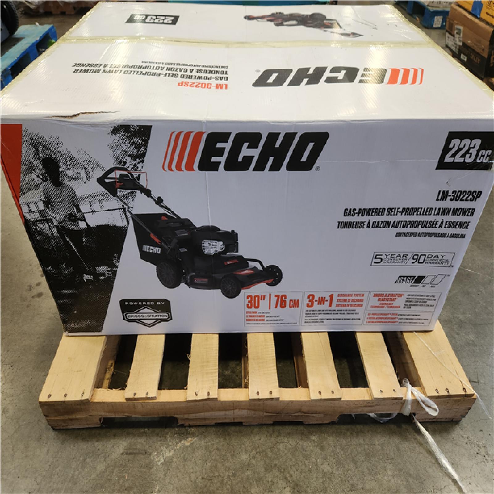 Phoenix NEW ECHO 30 in. 223 CC Briggs and Stratton Gas 3-in-1 Dual Twin Blade RWD Self-Propelled Wide Area Lawn Mower with ReadyStart