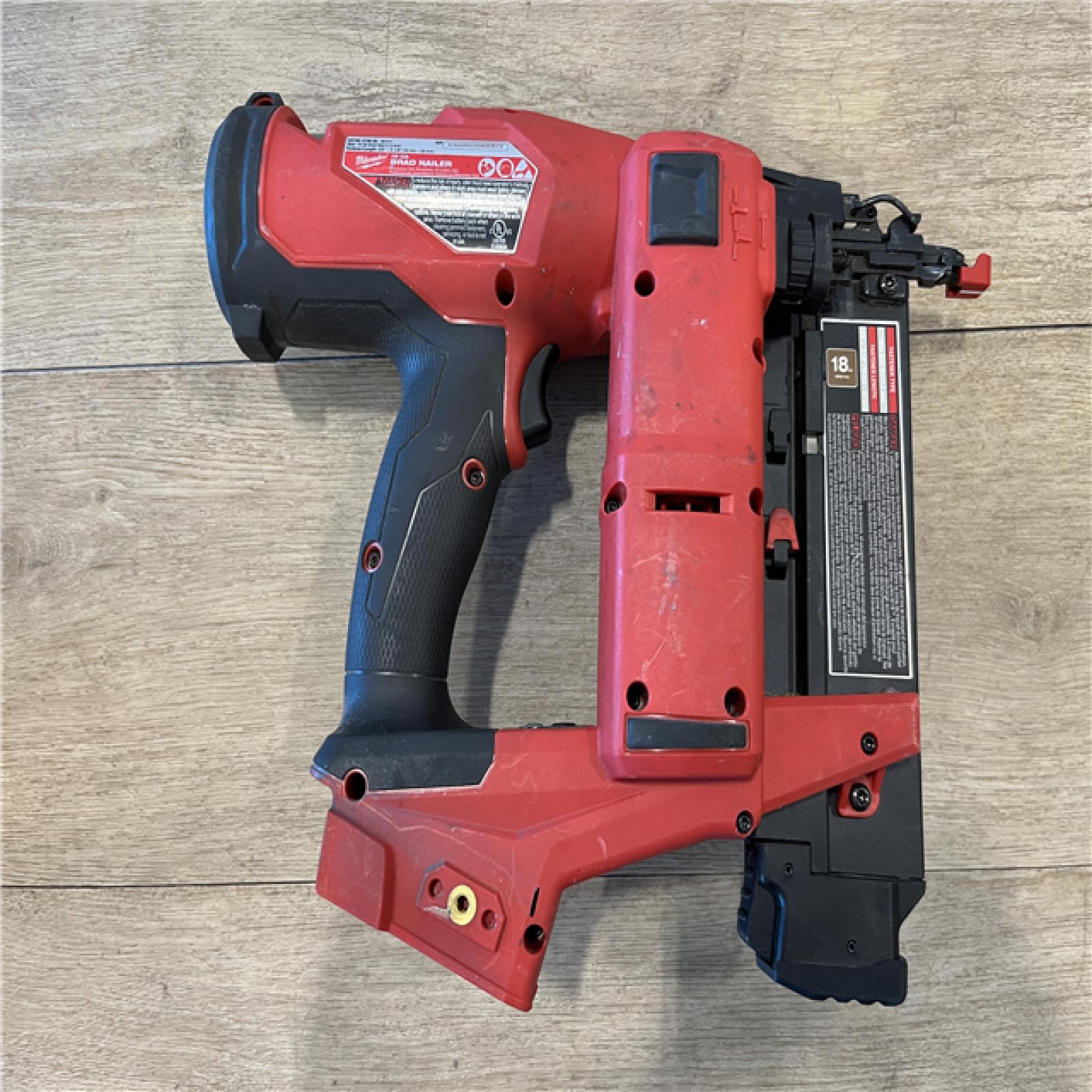 AS-IS Milwaukee FUEL 18-Volt Lithium-Ion Brushless Cordless Gen II 18-Gauge Brad Nailer (Tool-Only)