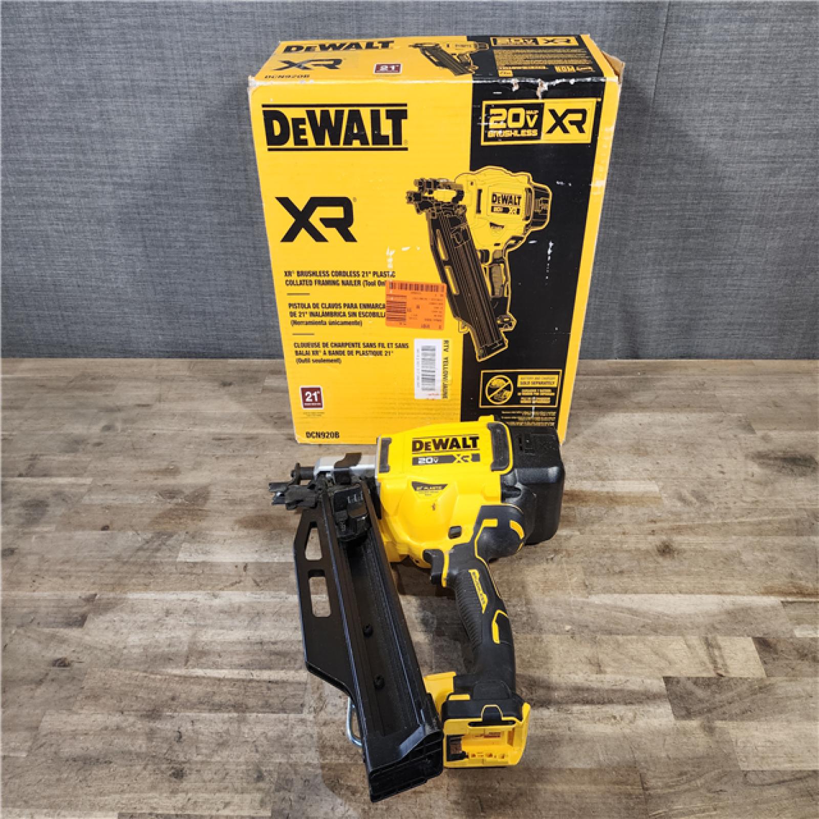 HOUSTON LOCATION - AS-IS DEWALT 20-Volt 21° Cordless Framing Nailer (Tool-Only)