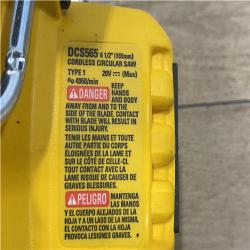 AS-IS Dewalt-DCS565P1 20V MAX* 6-1/2 in. Brushless Cordless Circular Saw Kit
