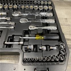 LIKE NEW - DEWALT 1/4 in.  3/8 in.  and 1/2 in. Drive Polished Chrome Mechanics Tool Set (200-Piece)