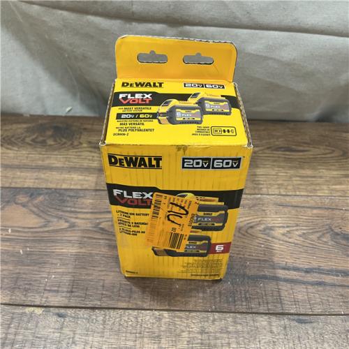 NEW DEWALT FLEXVOLT 20-Volt/60-Volt MAX Lithium-Ion 6.0Ah Battery Pack (2-Pack)