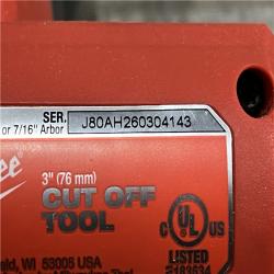 AS-IS Milwaukee FUEL 12V Lithium-Ion Brushless Cordless 3 in. Cut Off Saw (Tool-Only)