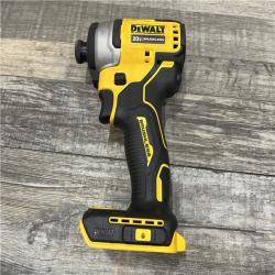 AS-IS DEWALT Atomic 20V Max Lithium-Ion Brushless Cordless Compact 1/4 in. Impact Driver Kit