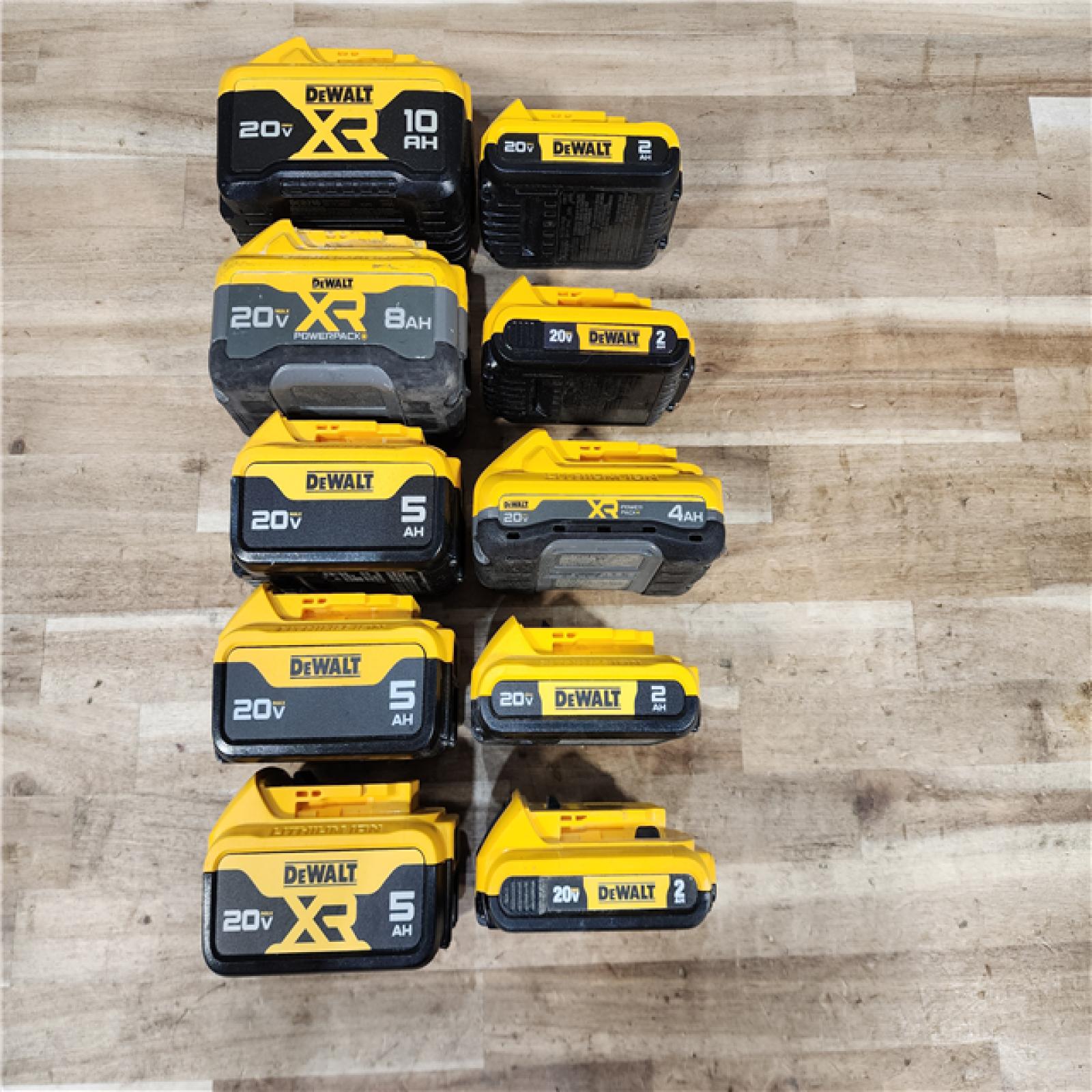 HOUSTON LOCATION - AS-IS DEWALT BATTERY PACK QTY - 10