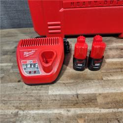 HOUSTON LOCATION - AS-IS (APPEARS LIKE NEW) M12 12-Volt Lithium-Ion Force Logic Cordless Press Tool Kit (3 Jaws Included) with Two 1.5 Ah Battery and Hard Case