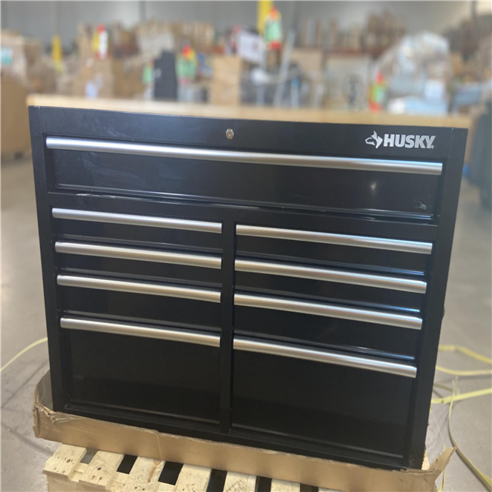 DALLAS LOCATION - HUSKY 46 IN 9-DRAWER MOBILE WORKBENCH