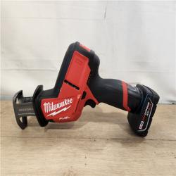 AS-IS- Milwaukee M12 FUEL 12-Volt Lithium-Ion Brushless Cordless HACKZALL Reciprocating Saw Kit W/ Free M12 2.0Ah Compact Battery
