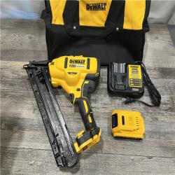 AS-IS DEWALT 20V MAX XR Lithium-Ion Cordless 2-1/2 in. 15-Gauge Finish Nailer Kit