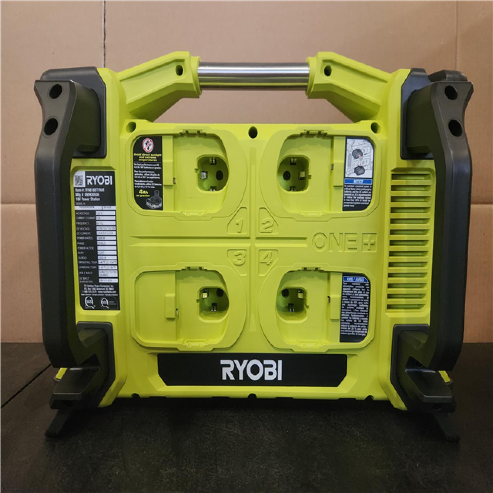 Phoenix NEW RYOBI 18V ONE+ 1800-Watt Portable Battery Inverter Power Station/8-Port Charger (Tool Only)