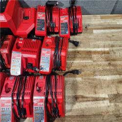 HOUSTON LOCATION - AS - IS MILWAUKEE BATTERY CHARGER PACK QTY - 9
