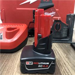 AS=IS Milwaukee 12-Volt Lithium-Ion Cordless Green 250 ft. 3-Plane Laser Level Kit