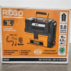 Phoenix Location RIDGID 3 Gallon 5.0 Peak HP NXT Wet/Dry Shop Vacuum with Filter, Expandable Locking Hose and Accessories