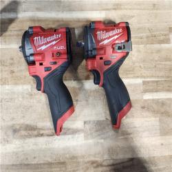 HOUSTON LOCATION - AS-IS Milwaukee 2 Tool Combo Kit W/ (2) Battery & Charger