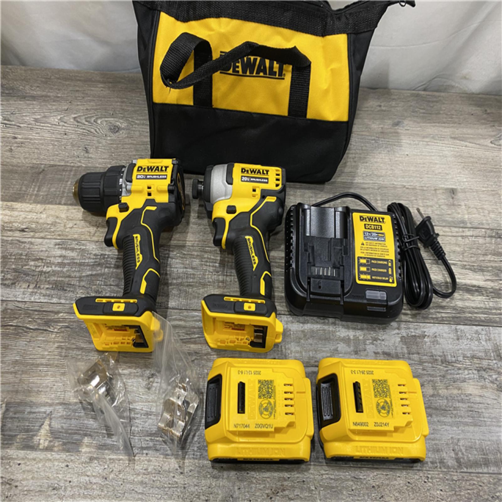 AS-IS DEWALT ATOMIC 20-Volt MAX Lithium-Ion Cordless Combo (2-Tool) Kit