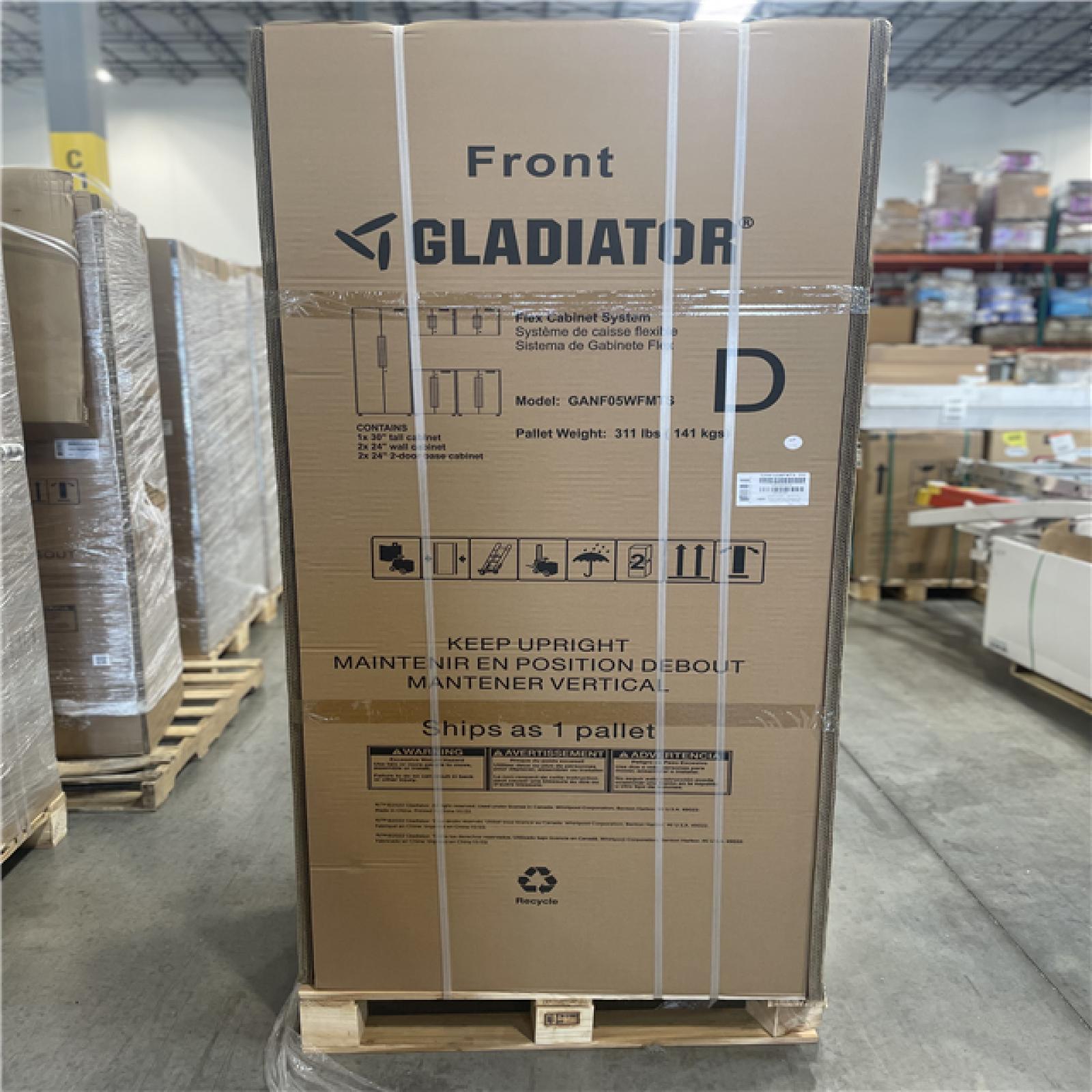 DALLAS LOCATION- NEW! GLADIATOR FLEX 5 CABINET SYSTEM D Pre-Assembled