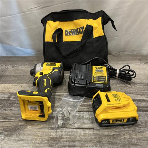 AS-IS DEWALT Atomic 20V Max Lithium-Ion Brushless Cordless Compact 1/4 in. Impact Driver Kit