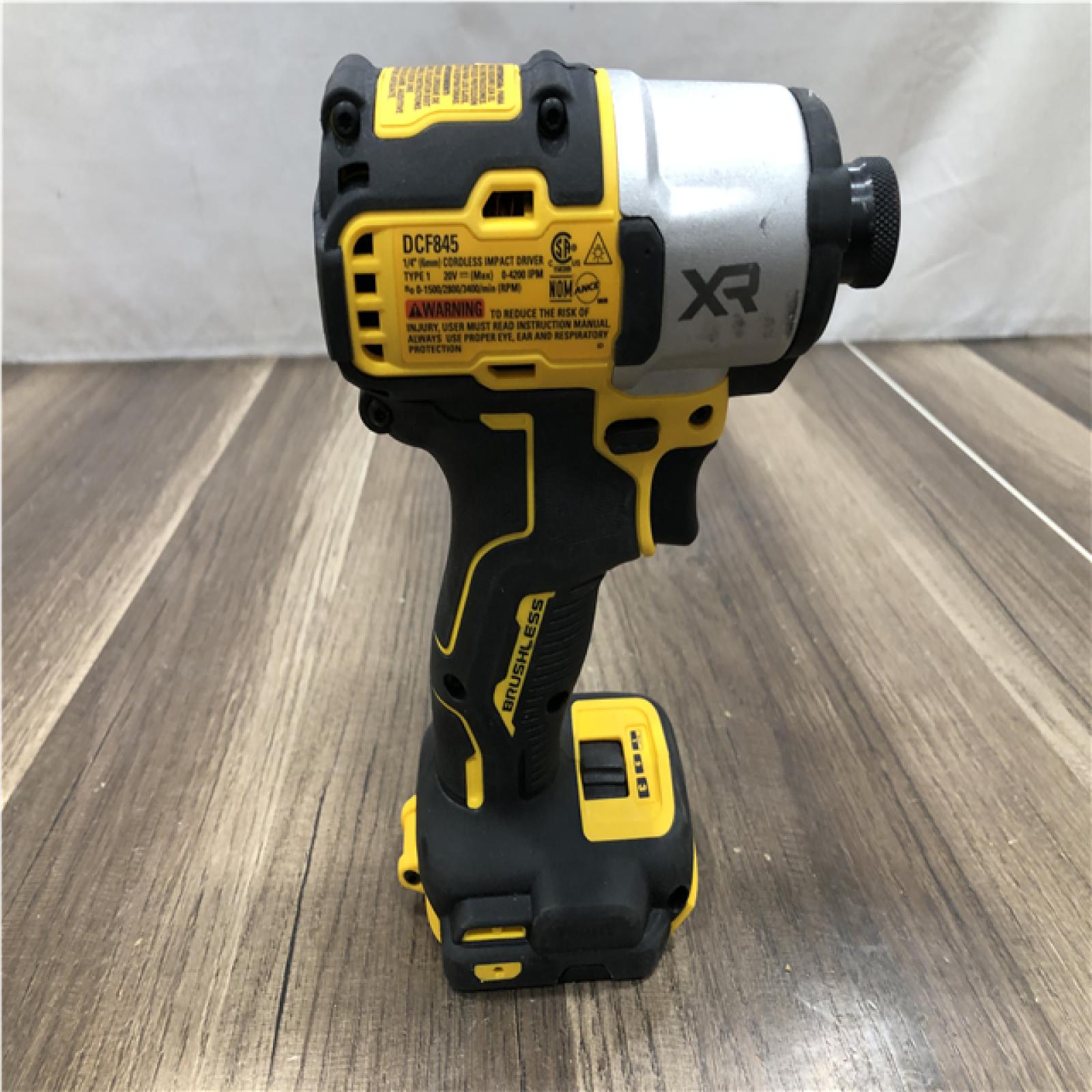 AS-IS DEWALT 20-Volt Maximum XR Lithium-Ion Cordless Brushless 1/4 in. 3-Speed Impact Driver Kit
