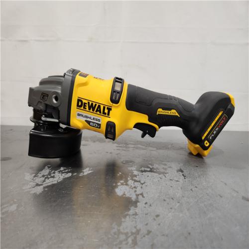 AS-IS- DEWALT 60V MAX Cordless Brushless 4.5 in. to 6 in. Small Angle Grinder with Kickback Brake (Tool Only)