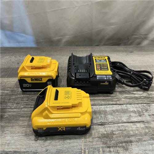AS-IS DEWALT 20V MAX Lithium-Ion Starter Kit with 4.0 Ah and 5.0 Ah Batteries and Charger