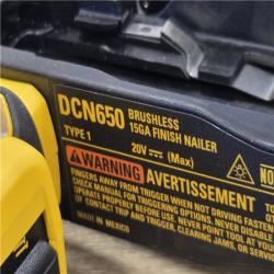 AS-IS DEWALT Cordless 20V MAX XR Angled Finish Nailer (Tool Only)