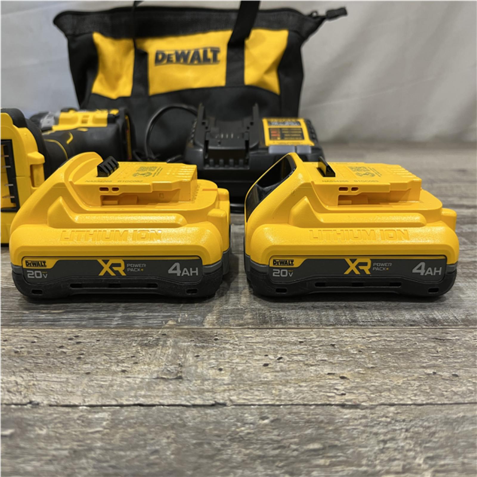 AS-IS DEWALT 20V XR Lithium-Ion Cordless Brushless 1/2 in. Drill/Driver Kit