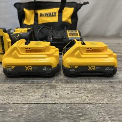 AS-IS DEWALT 20V XR Lithium-Ion Cordless Brushless 1/2 in. Drill/Driver Kit